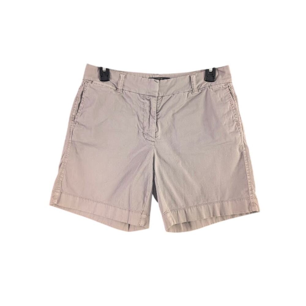 J Crew Shorts Womens 4 Light Gray Classic Chino 5" Inseam
